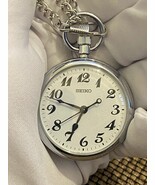 Vintage Seiko Pocket Watch Quartz 7C21-0A20 1980s Japan - $118.80