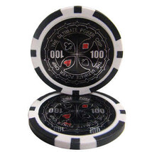 The Ultimate Holo Inlay 14-gram Poker Chips (25-pack) - Clay Composite - $13.57