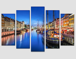Copenhagen Canvas Print Copenhagen Photo Copenhagen Wall Art Copenhagen Skyline  - £39.38 GBP