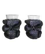 Set Of 2 Ossuary Gothic Pentagram Slitherin Skull And Serpent Snake Shot... - $456.77 MXN