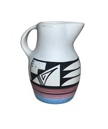 Vintage Ute Mtn. Pottery Jug Pitcher Signed I. Wing - $461.34 MXN