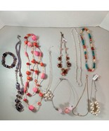 (9) Costume Fashion Chunky Beads Stones Folk Statement Jewelry Necklace Set - €15,67 EUR