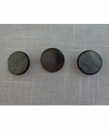 Blue/Gray Iridescent 1 Loop Buttons Vintage (#3755) - $13.66 CAD