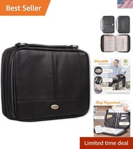 Two-Fold Bible Organizer in Black Faux Leather - Durable &amp; Stylish Prote... - $40.50