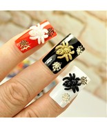 10 MIXED SPIDER CHARMS WITH WEB HALLOWEEN RHINESTONE SPIDERS 3D NAIL ART... - £11.76 GBP