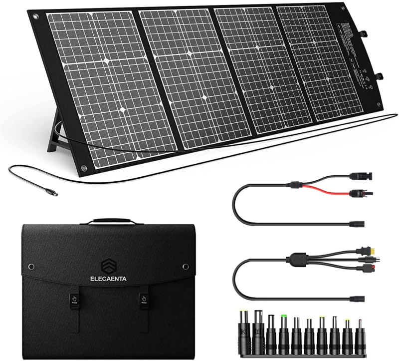 Primary image for 120W Portable Solar Panel for Power Station, PD 45W USB C/DC/QC 3.0, Foldable Mo