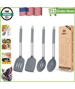 Chef&#39;s Cooking Essentials: 4 Pack Silicone Utensils - Heat Resistant &amp; B... - $886.04 MXN