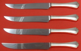 Delicacy by Lunt Sterling Silver Steak Knife Set 4pc Large Texas Sized Custom - £291.15 GBP