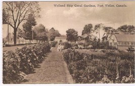 Postcard Welland Ship Canal Gardens Fort Weller Ontario FH Leslie - £5.71 GBP