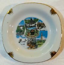 Vintage Vermont The Green Mountain State Ashtray Queechee Barre Montpelier - £9.93 GBP