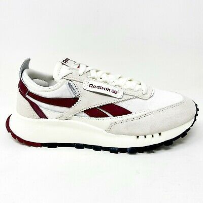 Reebok Classic Leather Legacy Gore-Tex Chalk Burgundy Mens Running Shoes H04996