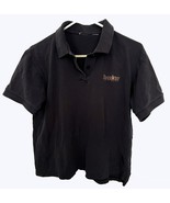 Ladies 2 Button Navy Knit Polo Shirt, Cotton Blend, XL, Prairie View Gol... - $19.43
