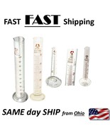 Graduated Glass Measuring Cylinder Chemistry Laboratory Measure - £6.78 GBP+