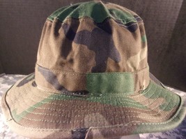NWOT MADE IN USA HAT SUN HOT WEATHER BOONIE JUNGLE TYPE II WOODLAND BDU ... - $21.13
