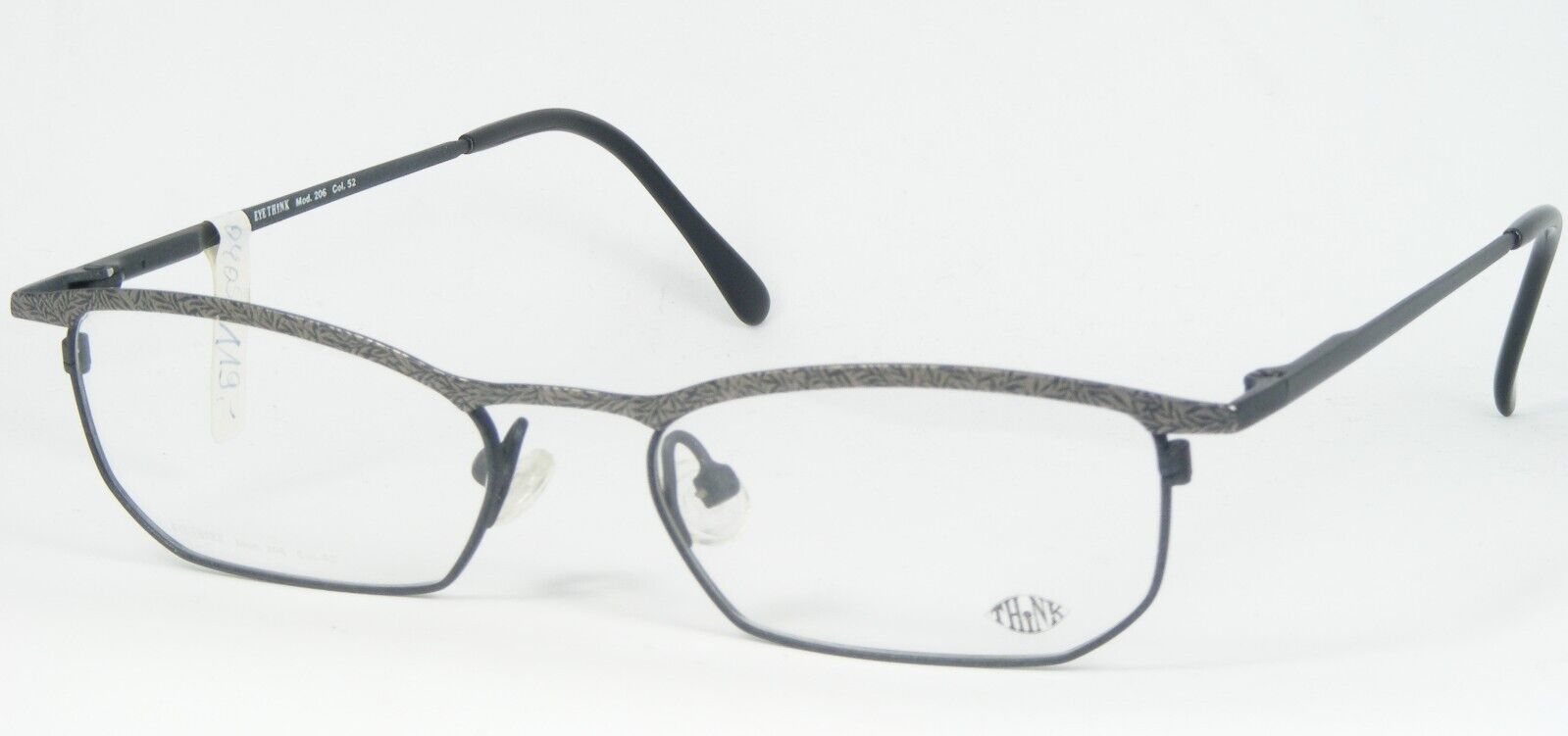 Primary image for Vintage Eye Think 206 52 Étain Gris/Charbon Lunettes 48-16-140mm
