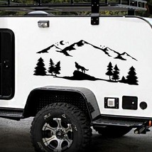 Car Vinyl Decal Stickers for SUV RV Camper Offroad Howling  Car Decoration Mount - £28.36 GBP