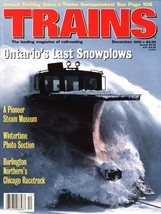 Trains: Magazine of Railroading December 1995 Ontario Snowplows - $7.89
