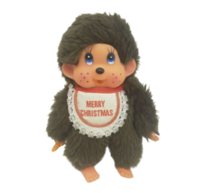 Vintage Russ Berrie Thumkey Thumb Sucker Monkey Stuffed Animal Plush Christmas - £29.27 GBP