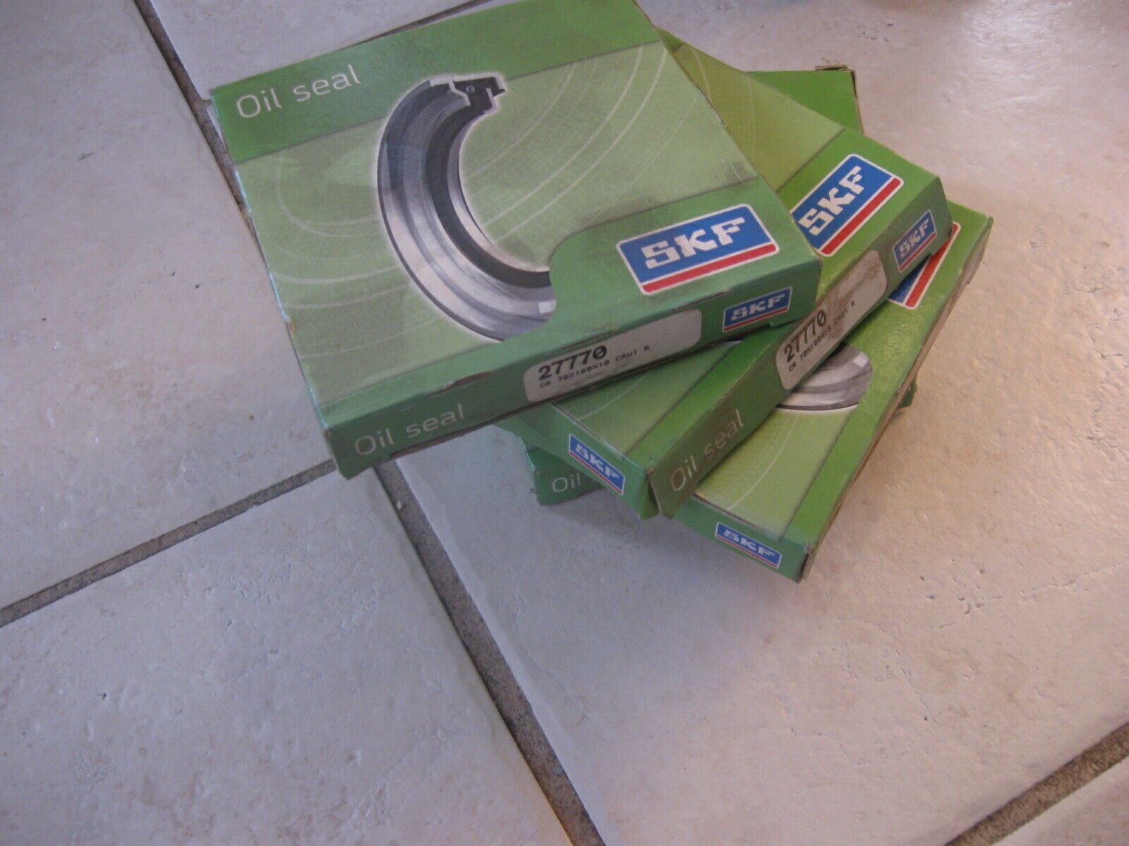 NEW SKF Oil Seal LOT of 5 Green Tape pn#- 2770 (for Moline Machine and o... - $23.75