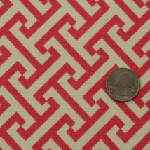 P Kaufmann Cross Section Pink Greek Key Geometric Cotton Fabric By Yard 54"W - $8.79