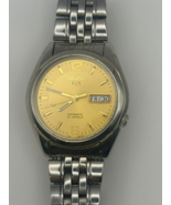Vintage Seiko 5 Mechanical  7S26-01V0 21 Jewels Gold Dial - Japan - $89.10