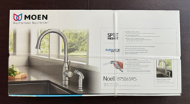 Moen Noell 87506SRS Stainless Spot Resist 1-Handle Kitchen Faucet w/Side Sprayer - £131.85 GBP