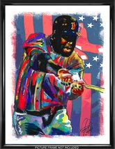 David Ortiz Big Papi Boston Red Sox Baseball Poster Print Wall Art 18x24 - £20.62 GBP