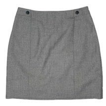 H &amp; M Gray Office Skirt Career Bodycon Short Pencil Skirt Work w/ Zipper Size 2 - £13.57 GBP