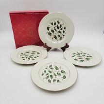 Royal Limited HOLLY HOLIDAY Set of 4 Accent Salad Plates Made In Japan - $42.99