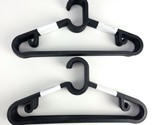 (Lot of 2) IKEA Spruttig Thin Plastic Hangers Black 10 Pack New 203.170.79  - £21.22 GBP