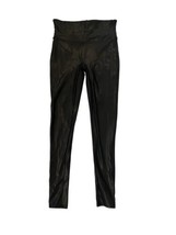 SPANX By Sara Blakely Womens Leggings Black Faux Leather Sz Small Petite - £24.77 GBP