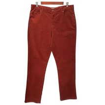 Coldwater Creek Burnt Sienna High Rise Corduroy Pants Size 14 - $26.99