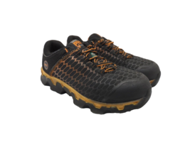 Timberland Pro Men&#39;s Powertrain Sport AT Work Shoes A1RV3 Black/Orange 7W - £28.47 GBP