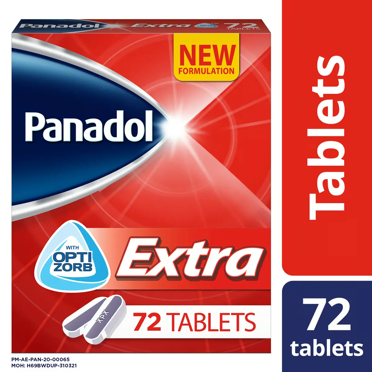 Panadol Extra with Optizorb Formulation - 72 Tablets - $49.90