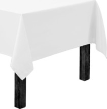 Gee Di Moda Rectangle Tablecloth - 60 x 102 Inch White Table - £15.84 GBP