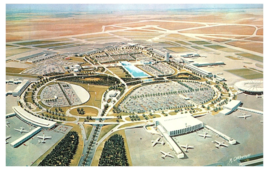 Terminal City New York International Airport Postcard Posted 1959 - £7.83 GBP