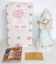 Precious Moments Growing In Grace #136263 Age 16 Blonde Girl With Roses In Box - £23.40 GBP