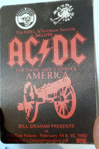 1982 Vintage Coupon 3X5&quot; KMEL 106 FM AC/DC The Cow Palace CA San Francisco - $27.35