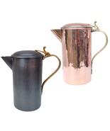 1.5qt Copper Jug Pitcher Carafe Decanter HANDMADE HAMMERED Shining Gold ... - $1,706.97 MXN+