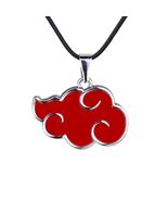 NARUTO AKATSUKI NECKLACE 1.4&quot; Pendant Red Cloud Manga Anime Fan Cosplay - $10.97 CAD
