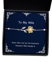 Joke Wife Gifts, Keep Calm and Let The Executive Assistant Wife Handle It, Wife  - £39.07 GBP