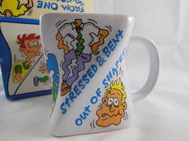 Rare Vintage Dakin Coffee Mug Stressed &amp; Bent Out of Shape  New In Box - $204.22 MXN