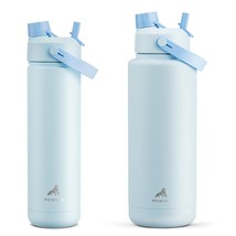 26 Oz And 40 Oz Insulated Water Bottle 2 Pack, 2-In-1 Straw And Spout Lid, Keep  - $57.99