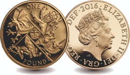 Last Ever Round One pound Coin dated 2016 Made in UK - £39.16 GBP