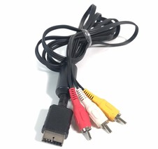 Rca Av Audio Vidéo Câble pour Sony PLAYSTATION 1 2 3 PS1 Psx PS2 PS3, Noir - £6.32 GBP