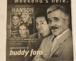 Buddy Faro Tv Guide Print Ad Dennis Farina Hanson Frank Whaley TV1 - $5.93