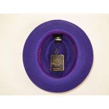 Men's Summer Spring Braid Straw style Hat by BRUNO CAPELO JULIAN JU914 Purple image 2