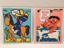 Vintage Playskool Wooden Puzzle Grover Backwards Ernie Bubblebath - $9.84