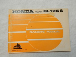 1974 Honda CL125S S1 K1 Owner's manual w/ repair info - $42.12