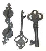 Vintage Cast Iron Single Wall Mount Tool, SKELETON KEY, BOTTLE OPENER KEY - $89.00